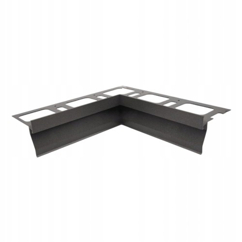 Narożnik wewnętrzny aluminiowy do profilu okapowego, Szary antracyt 10mm — OKAL-0210-W — zdjęcie 1