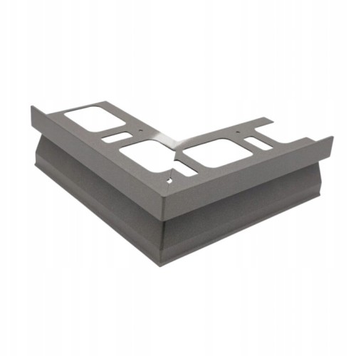 Narożnik zewnętrzny aluminiowy do profilu okapowego, Szary antracyt 10mm — OKAL-0210-Z — zdjęcie 1