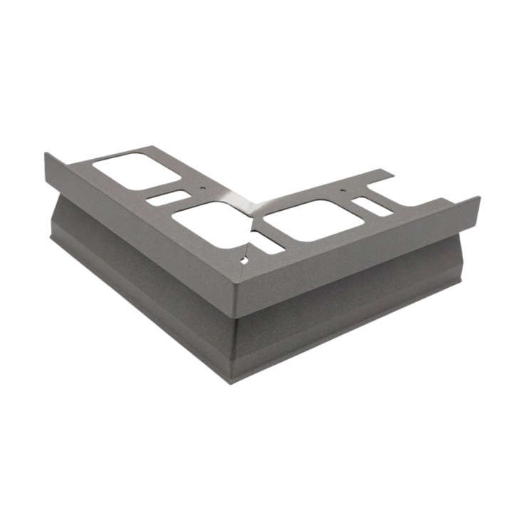 Narożnik zewnętrzny aluminiowy do profilu okapowego, Szary antracyt 10mm — OKAL-0210-Z — zdjęcie 1