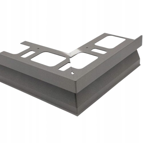 Narożnik zewnętrzny aluminiowy do profilu okapowego, Szary antracyt 10mm — OKAL-0210-Z — zdjęcie 2