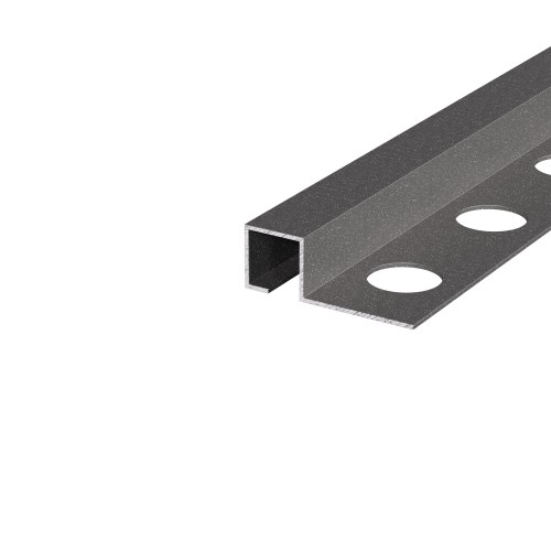 Listwa wykończeniowa aluminiowa "Q", Space grey stone 10mm x 10mm x 2700mm — APSG-0410 — zdjęcie 1