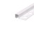 Listwa wykończeniowa aluminiowa "Q", Biały stone 10mm x 10mm x 2700mm — APWH-0410 — zdjęcie 1