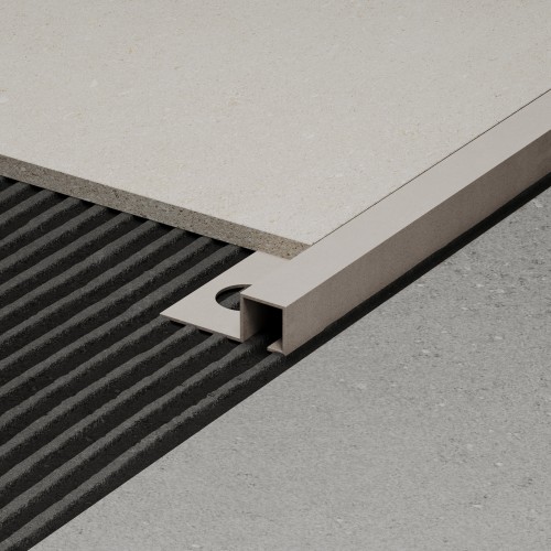 Listwa wykończeniowa aluminiowa "Q", Sandstone 10mm x 10mm x 2700mm — APSA-0410 — zdjęcie 2