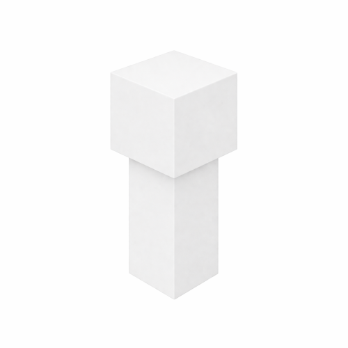 Narożnik wykończeniowy do listwy aluminiowej "Q", Biały stone 10mm x 10mm — FAPWH-0410 — zdjęcie 1