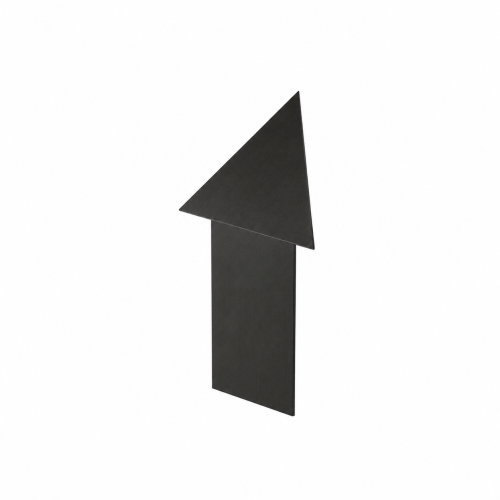 Narożnik zewnętrzny do listwy typu "TRÓJKĄT" gun metal 10,5mm — FITGU-0210-Z — zdjęcie 1