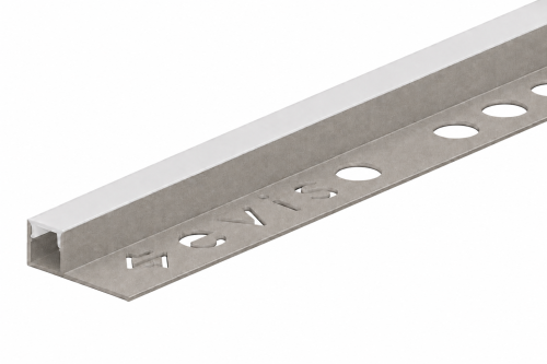 Profil LED narożny typu "P" aluminiowy sandstone / 10 x 10 x 2700mm — LLNA-PN27 — zdjęcie 1