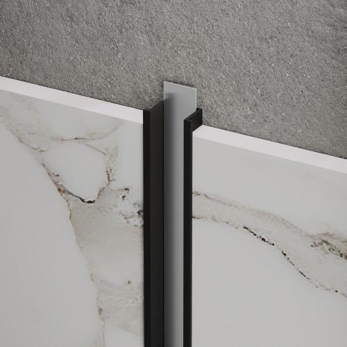 Listwa dekoracyjna wklęsła czarny / srebrna szczotkowana 7,8mm x 10mm x 2700mm — PDAL-0002 — zdjęcie 2