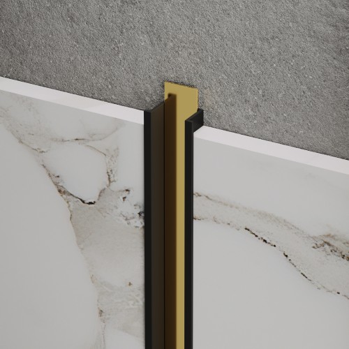 Listwa dekoracyjna wklęsła czarny / złoty połysk 7,8mm x 10mm x 2700mm — PDAL-0007 — zdjęcie 2
