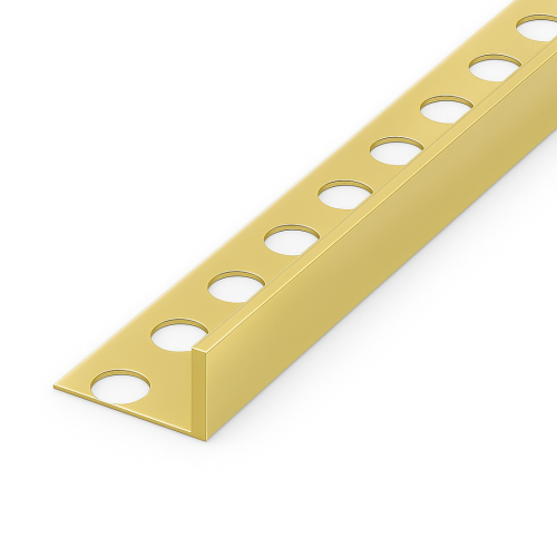Listwa podłogowa mosiężna "L" natural 15mm x 2700mm — FLML-0015 — zdjęcie 1