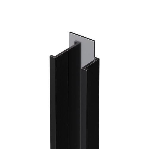 Listwa dekoracyjna wklęsła czarny / srebrny połysk 7,8mm x 10mm x 2700mm — PDAL-0003 — zdjęcie 1