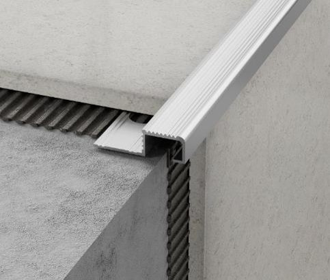 Listwa wykończeniowa schodowa aluminiowa, naturalna 10mm x 2700mm — FLAS-0002 — zdjęcie 1