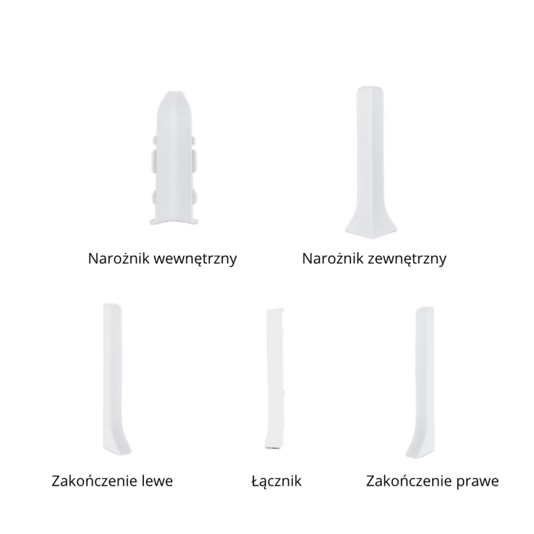 Łącznik do listwy przypodłogowej aluminiowej, sandstone 60mm — ASSA-0460-C — zdjęcie 2