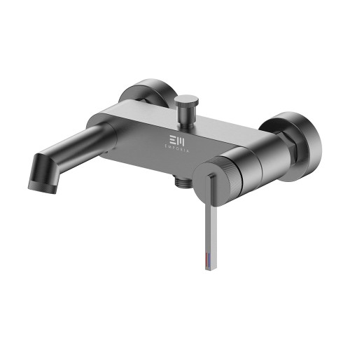 Bateria wannowa ścienna Emporia ORI, gun metal - 08030BN