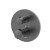Bateria prysznicowo-wannowa termostatyczna podtynkowa Emporia ORI, gun metal - 08043BN
